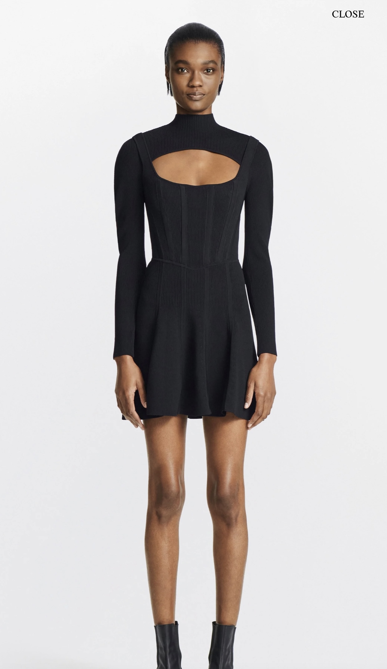 Designer rental Dion Lee Stirrup Corset Mini Dress