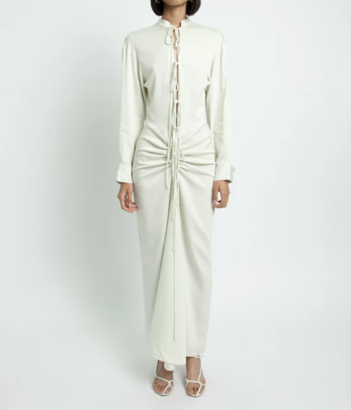 Designer rental Christopher Esber Bertoia Long Sleeve Ruched Dress