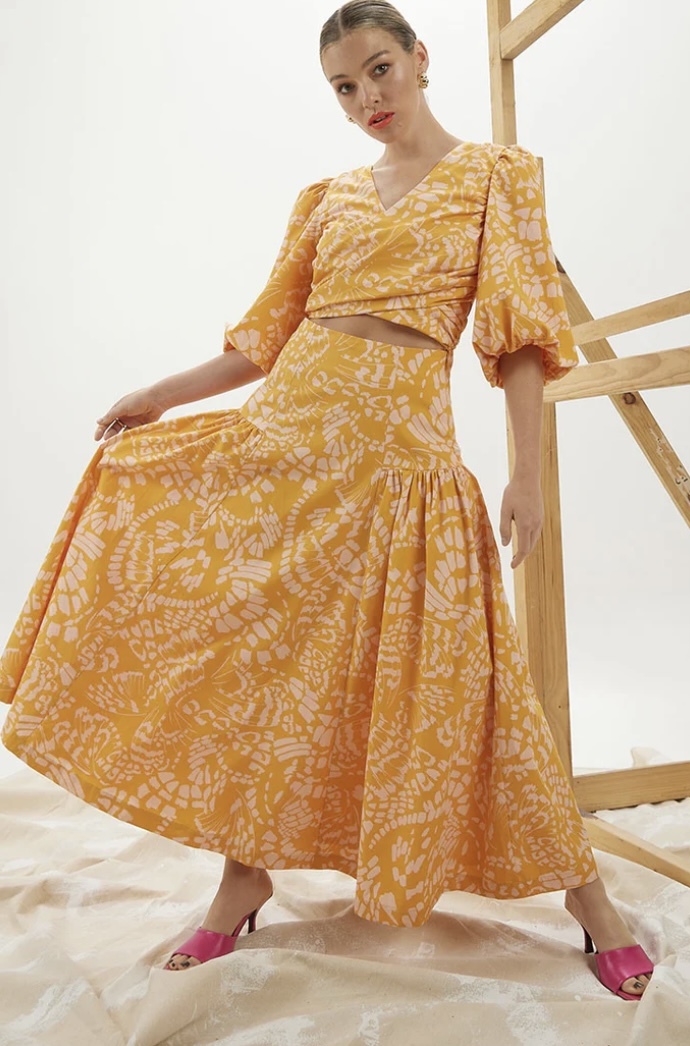 Cheap designer Mon Renn Monarch Midi Dress