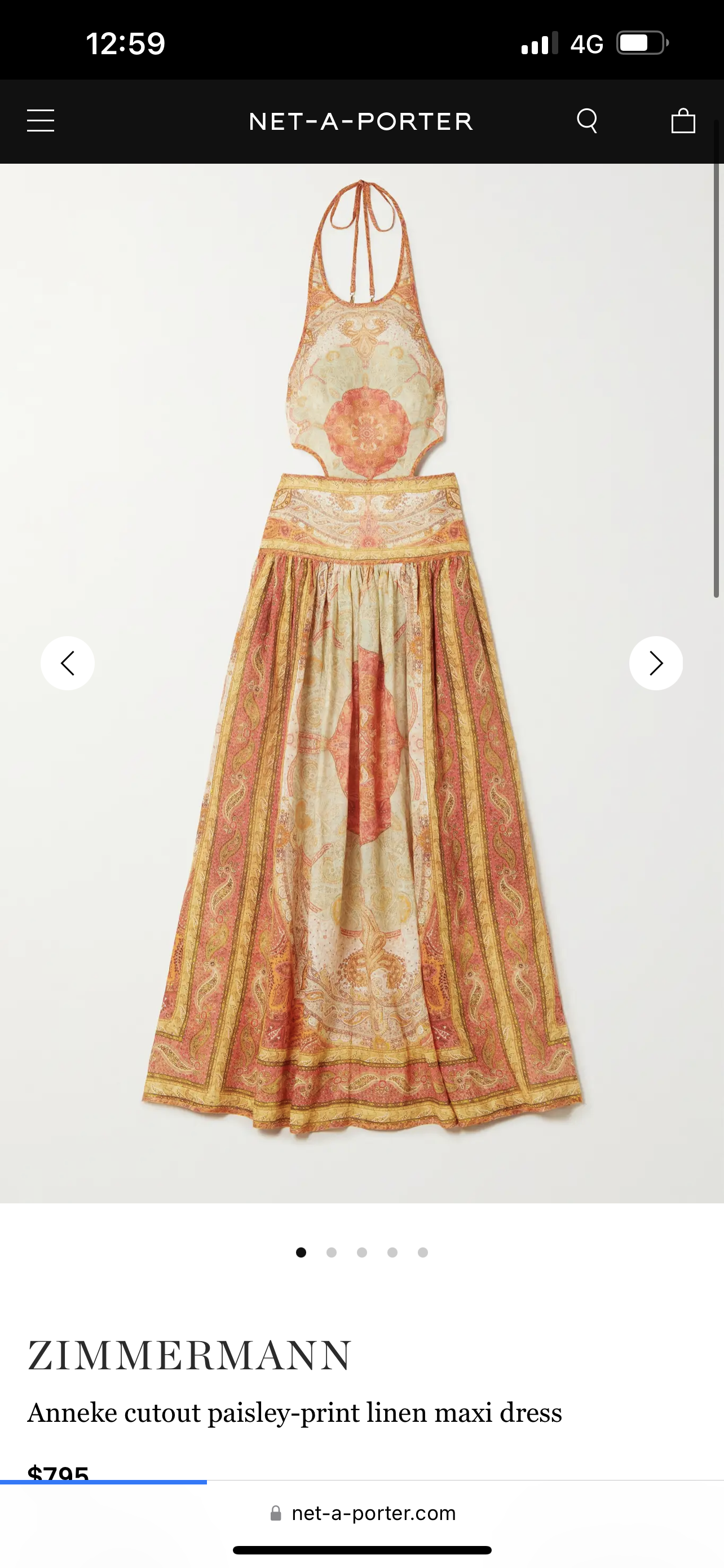 Affordable Zimmermann Anneke Cut Out Long Dress