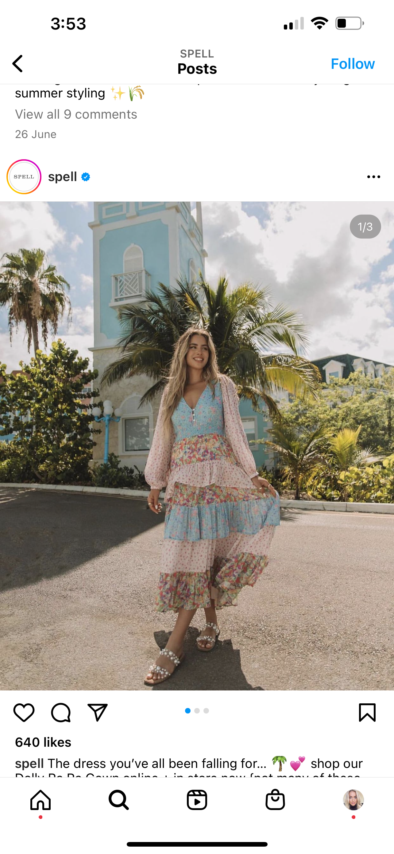 Designer rental Spell & The Gypsy Dress