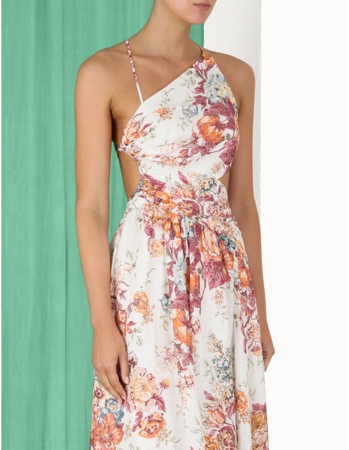 Cheap designer Zimmermann Pattie Asymmetric Dress