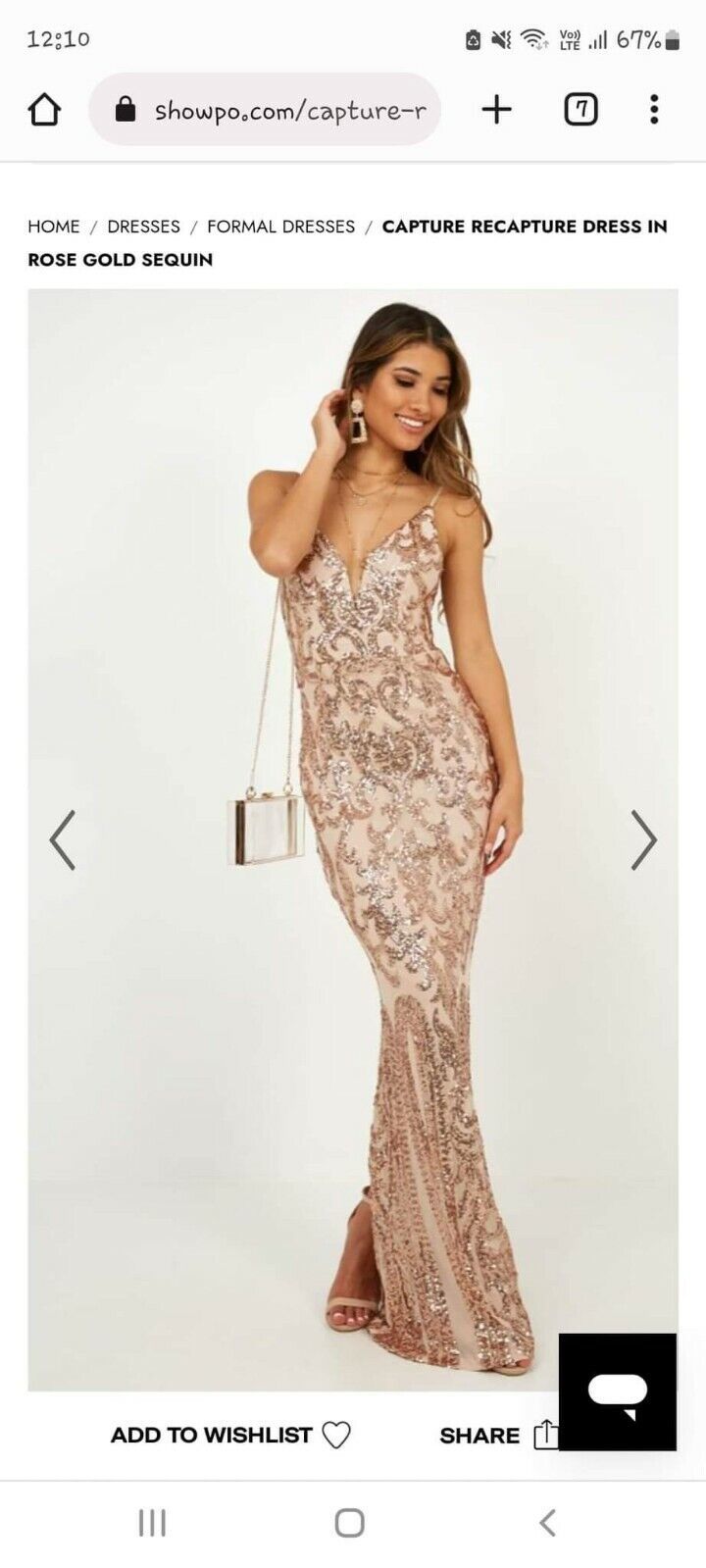 Hire a Showpo Gorgeous Sequinned Party Dress