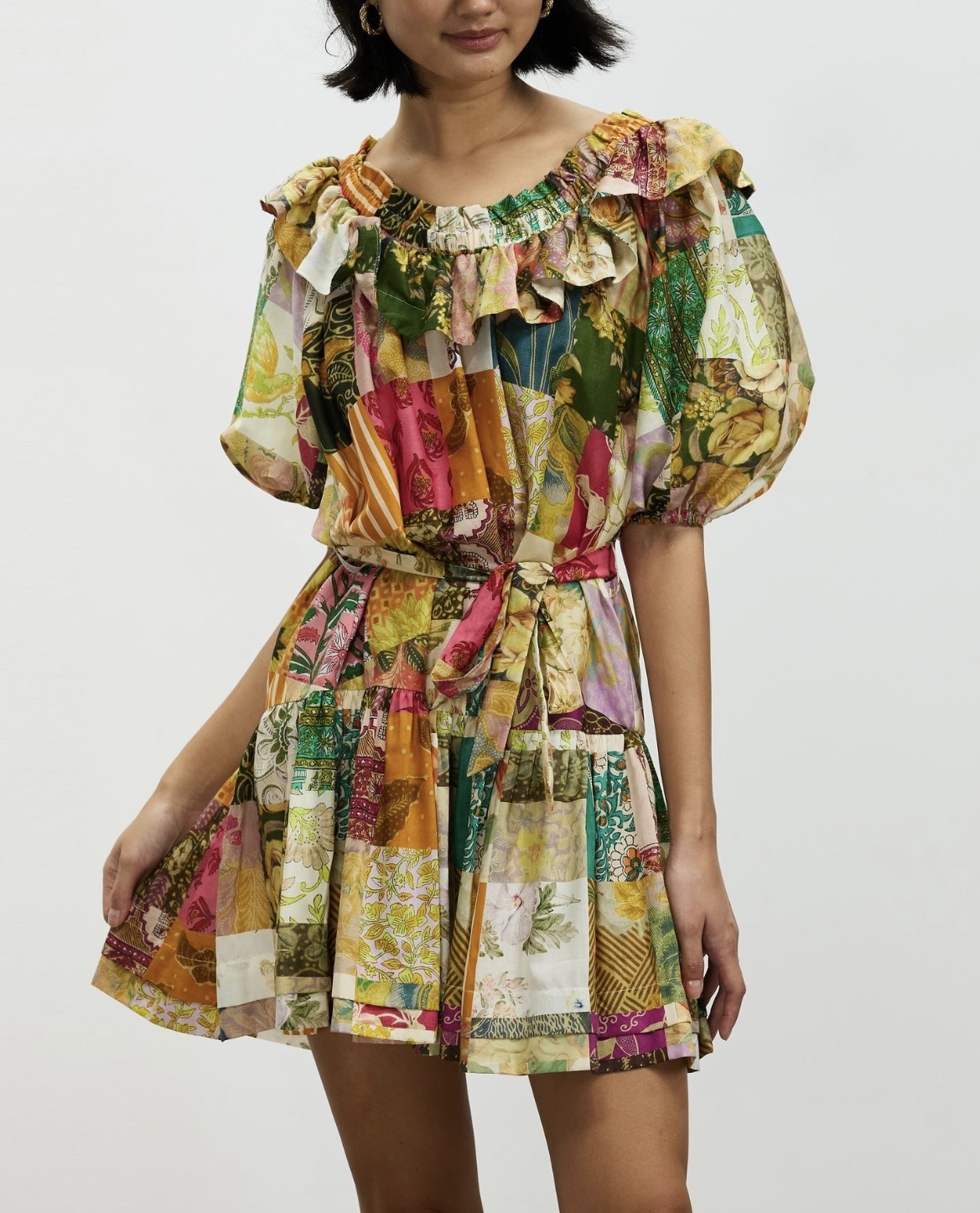 Rent a Alemais Hattie Mini Ruffle Dress