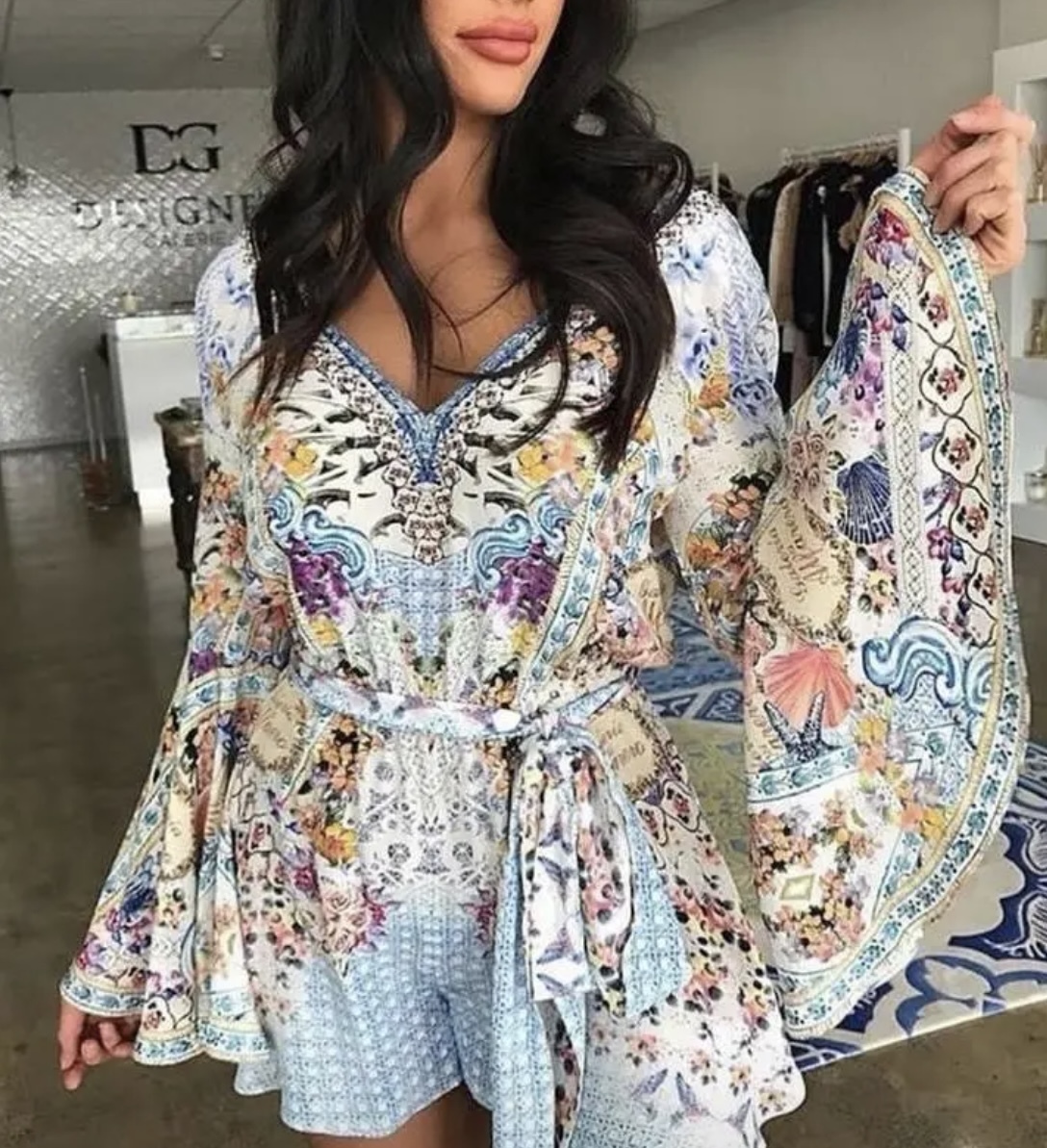 Rent a Camilla Girl Next Door Wide Sleeve Playsuit