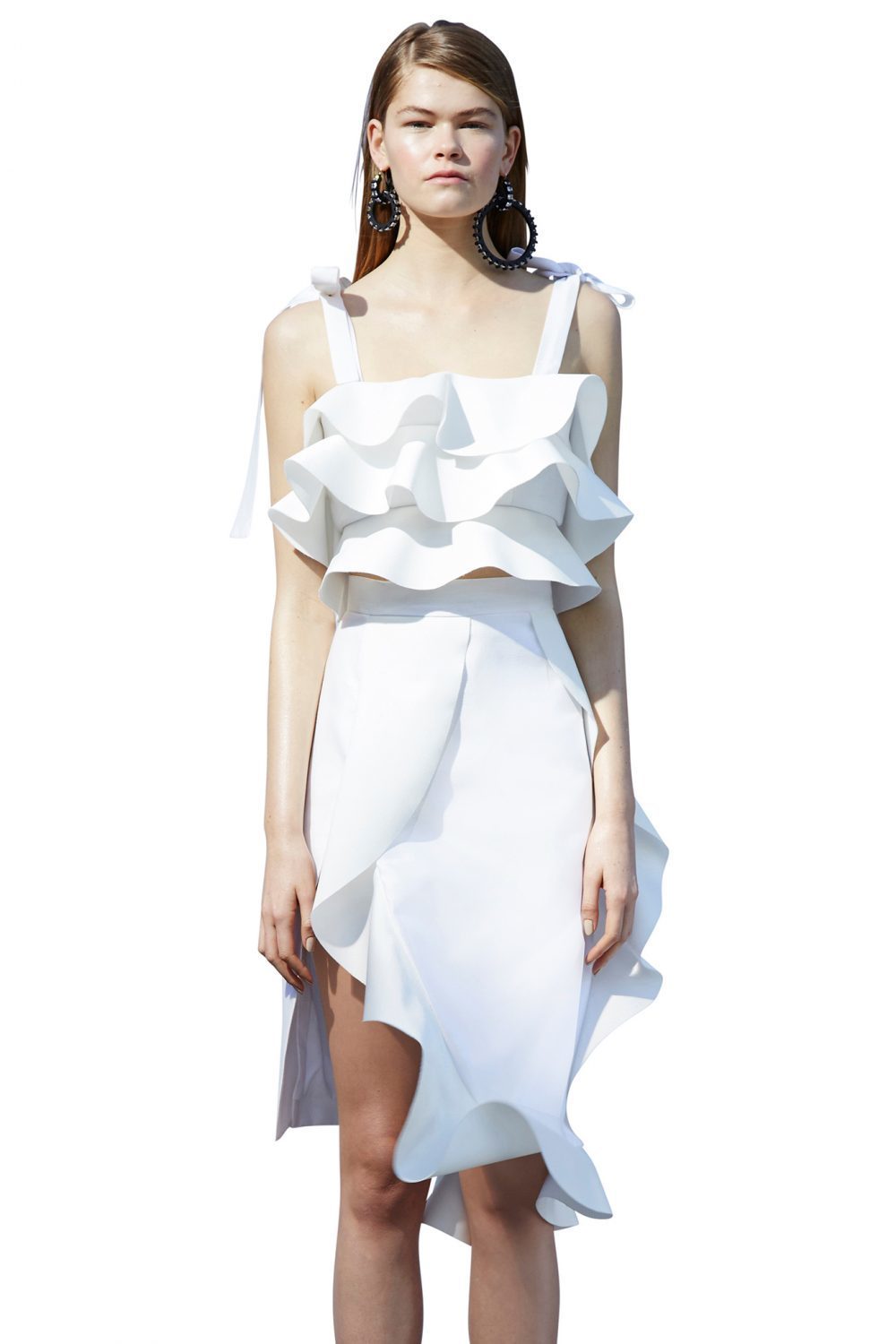 For rent a By Johnny Tess Frill Skirt & Tess Tie Crop