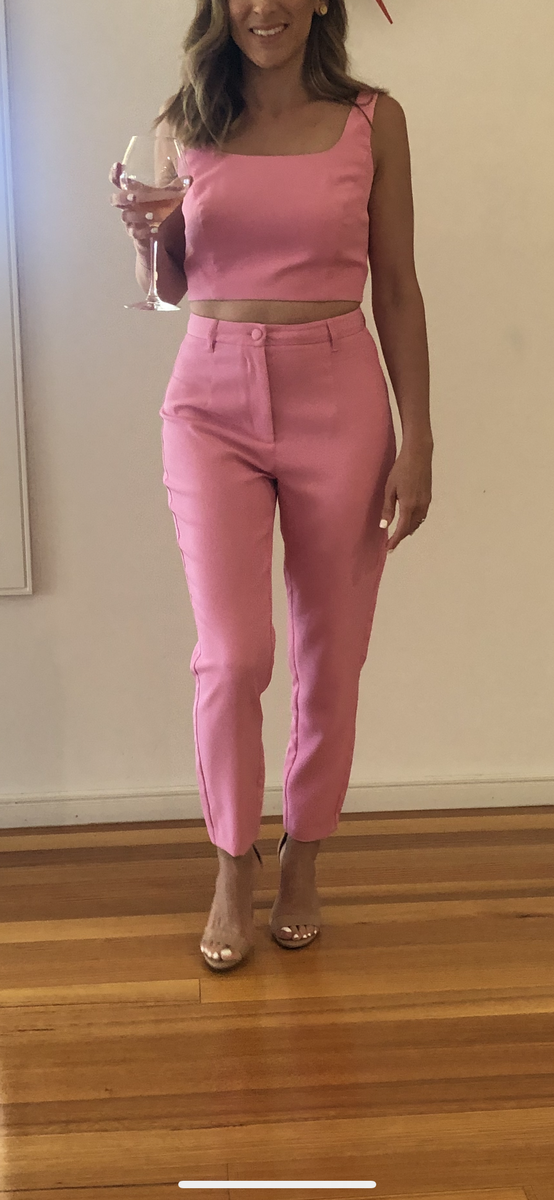For rent a Mossman Pretty In Pink Crop And Pants Size 8