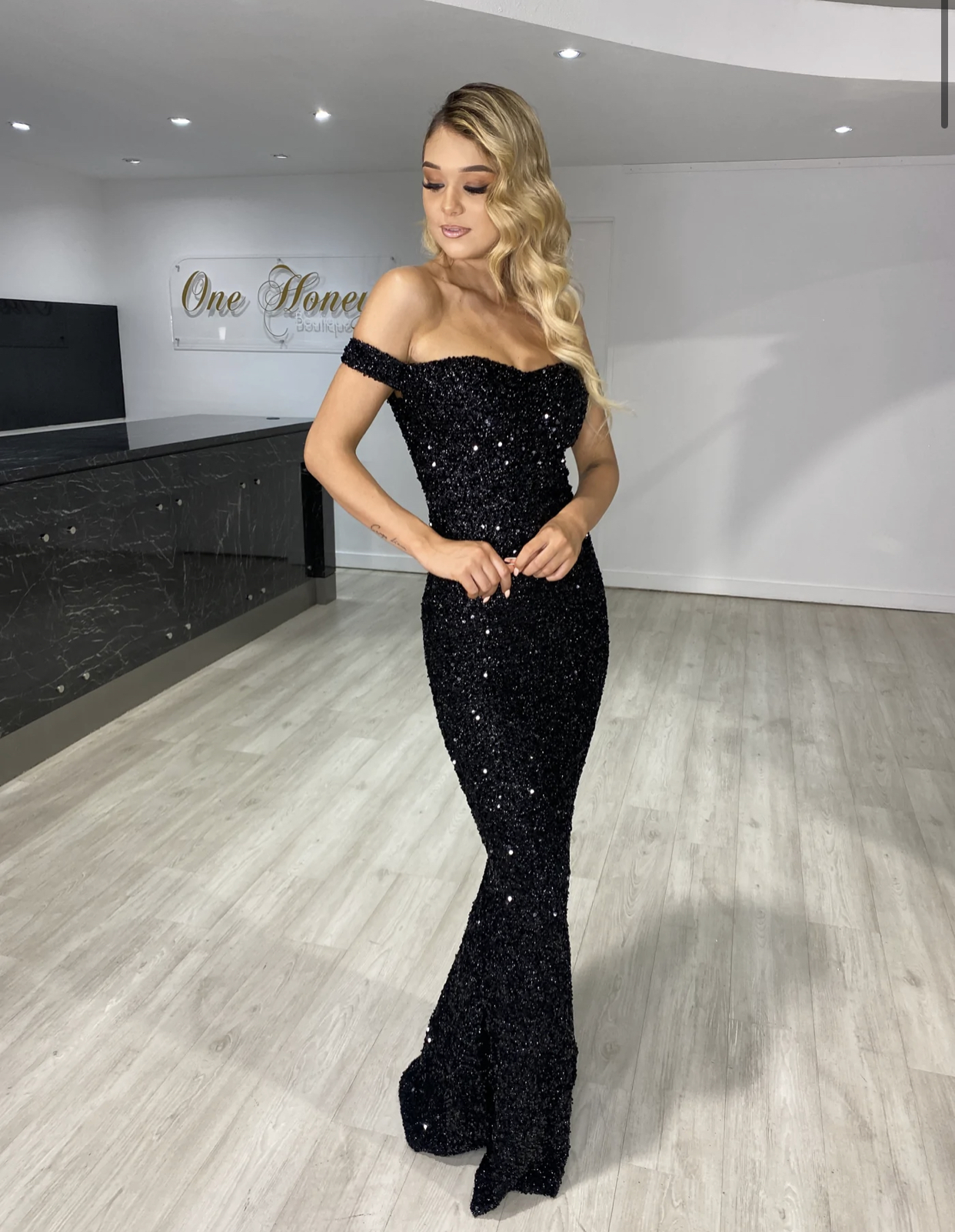 Affordable Black One Honey Boutique