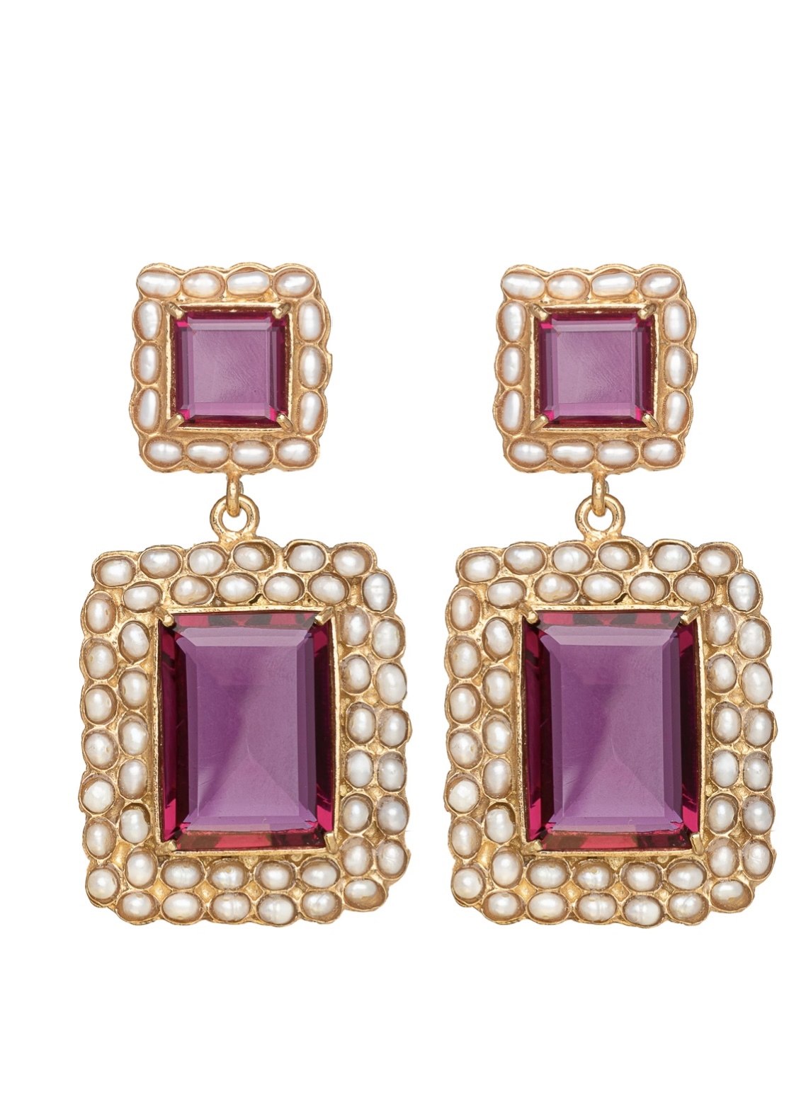 Formal rental Christie Nicolaides Rosalina Earrings Hot Pink