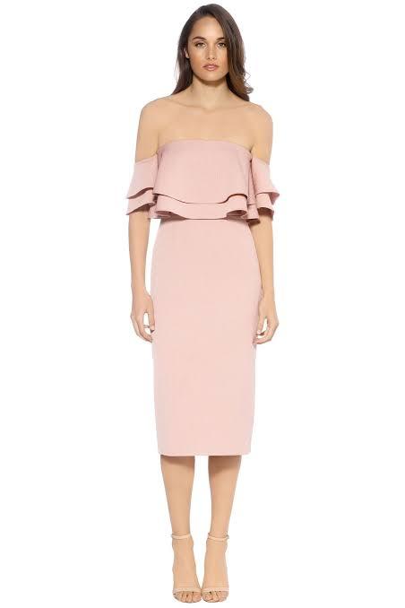 Cheap designer Keepsake The Label Two Fold Dusty Pink Dress