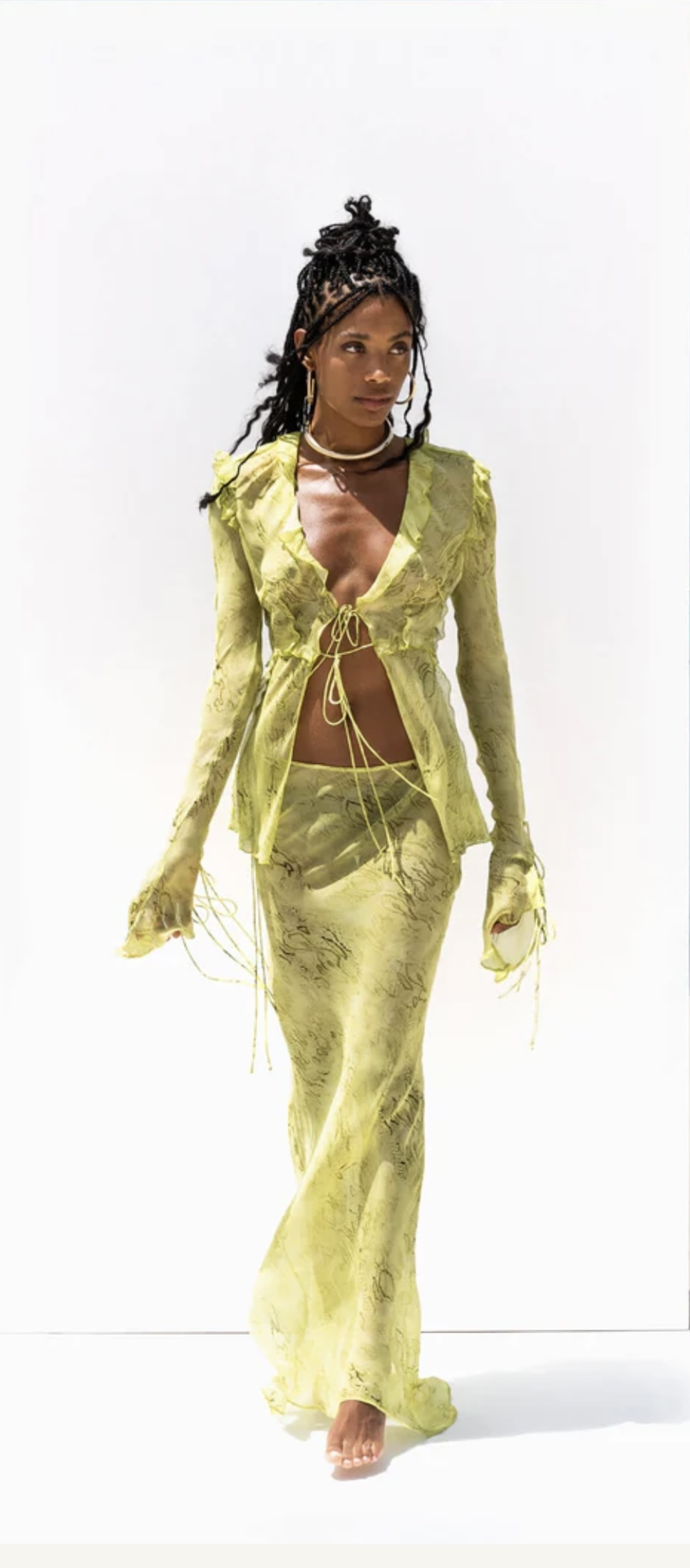 Borrow a Rat And Boa Cobra Blouse Lime Size S Cobra Skirt Size M