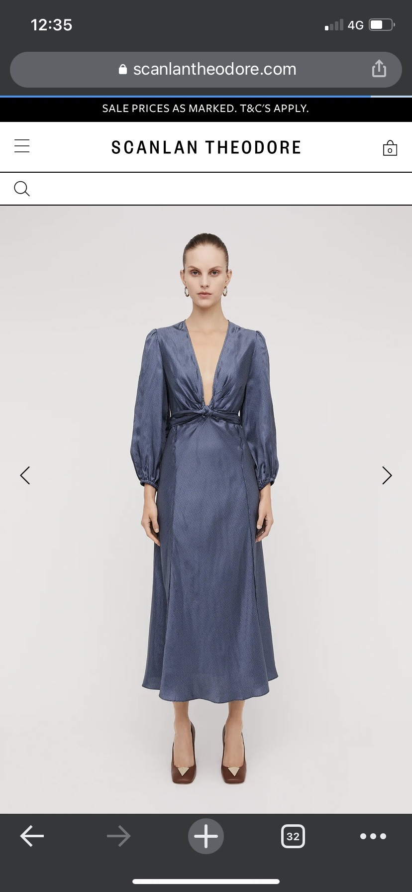 Borrow a Scanlan Theodore Printed Midnight Twill