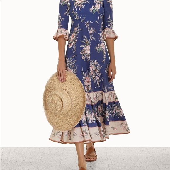 For rent a Zimmermann Moonshine Floral Print Voile Maxi Dress