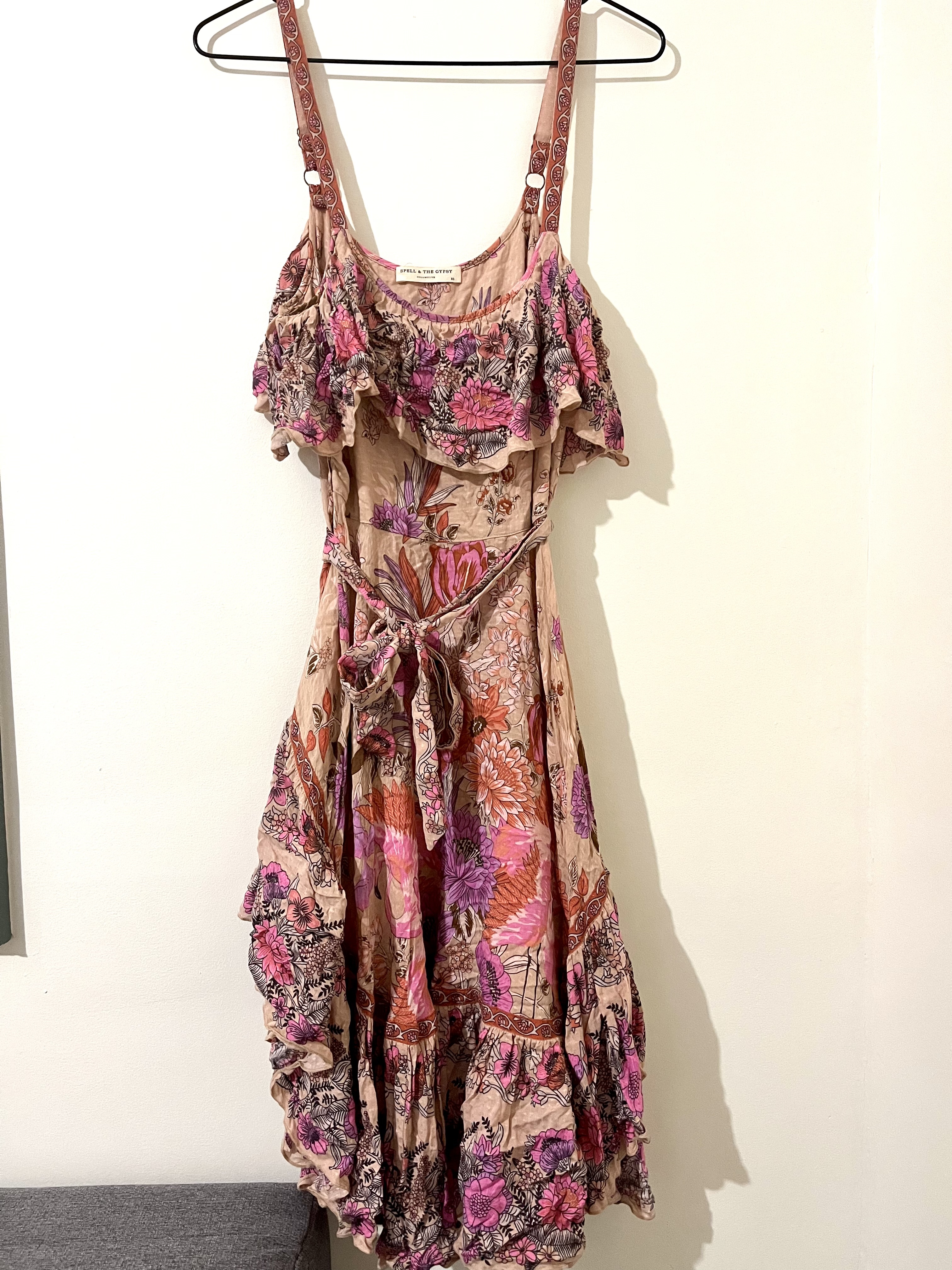 Affordable Spell & The Gypsy Siren Song Strappy Dress Flamimgo