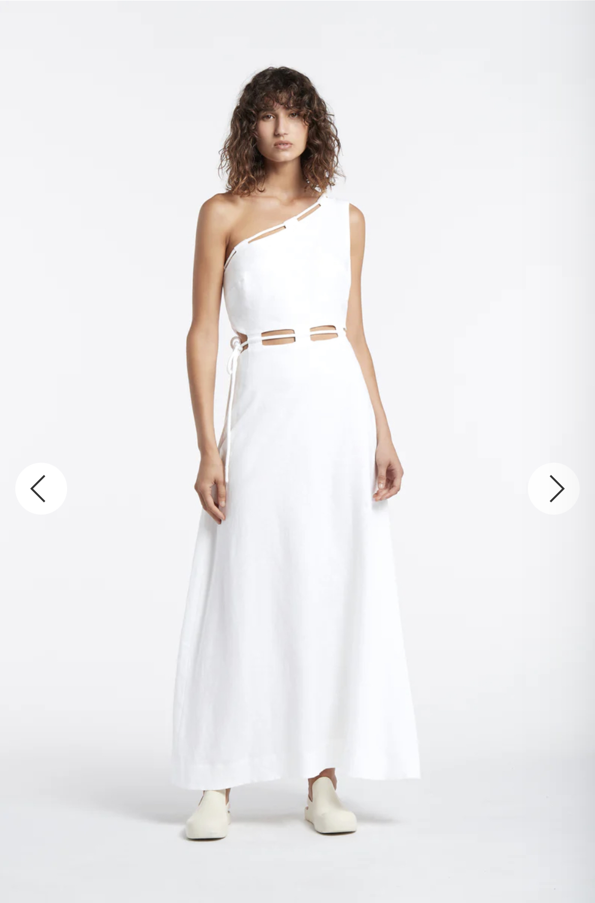 Rental Sir The Label Mayra Corded One Shoulder Dress