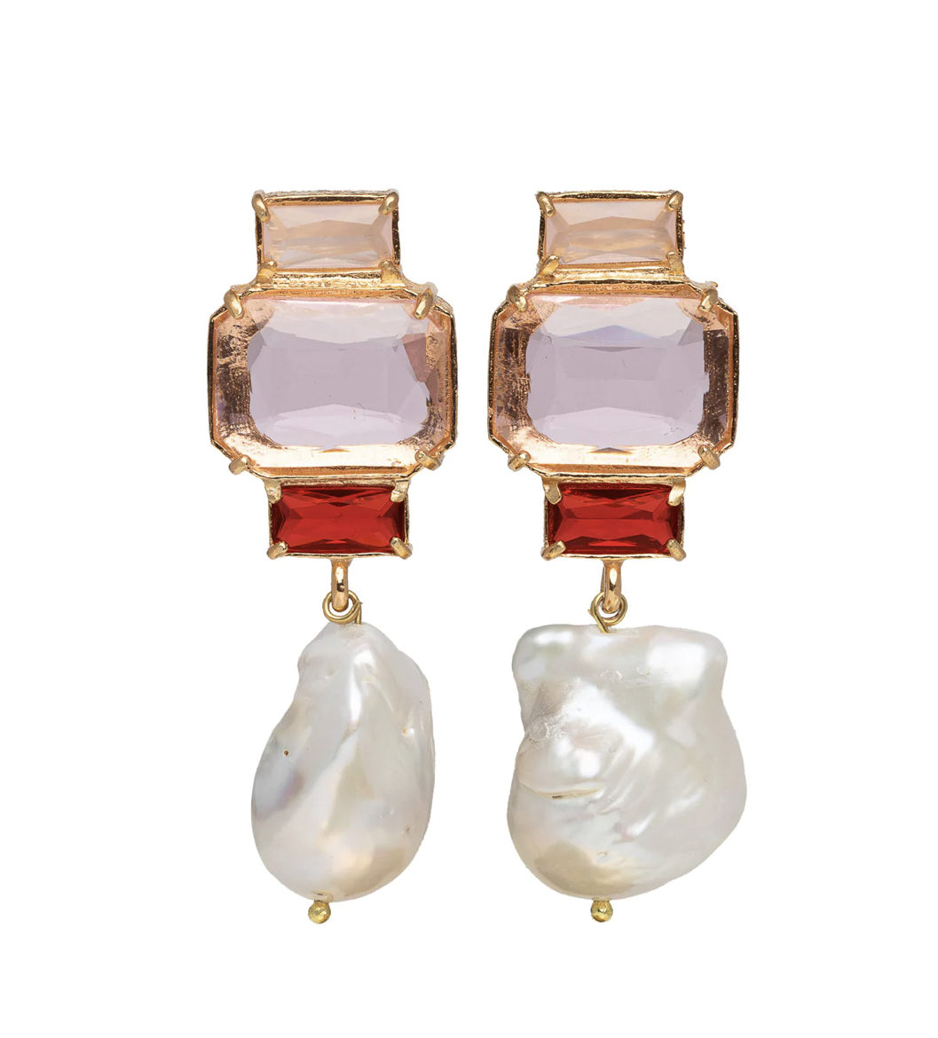 Borrow a Christie Nicolaides Christie Nicolaides Bambina Earrings Pale Pink