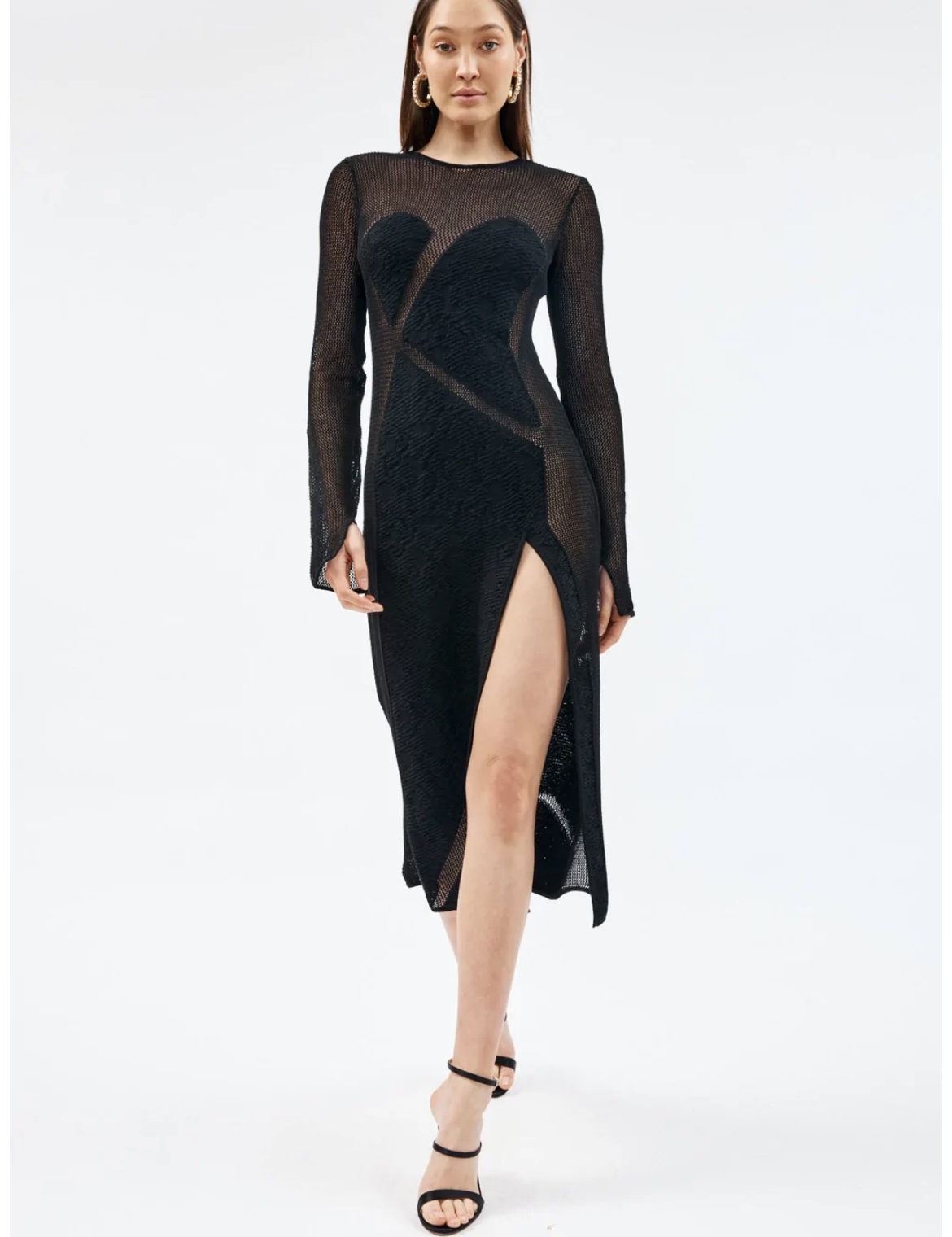 Affordable Roberta Einer Liisa Black Midi Dress