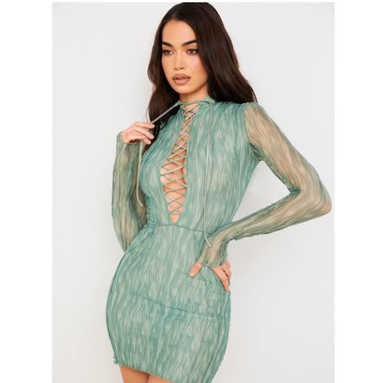 For rent a House Of Cb Mesh Dylan Dress