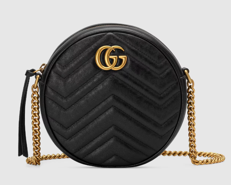 For rent a Gucci Gg Marmont Mini Round Shoulder Bag