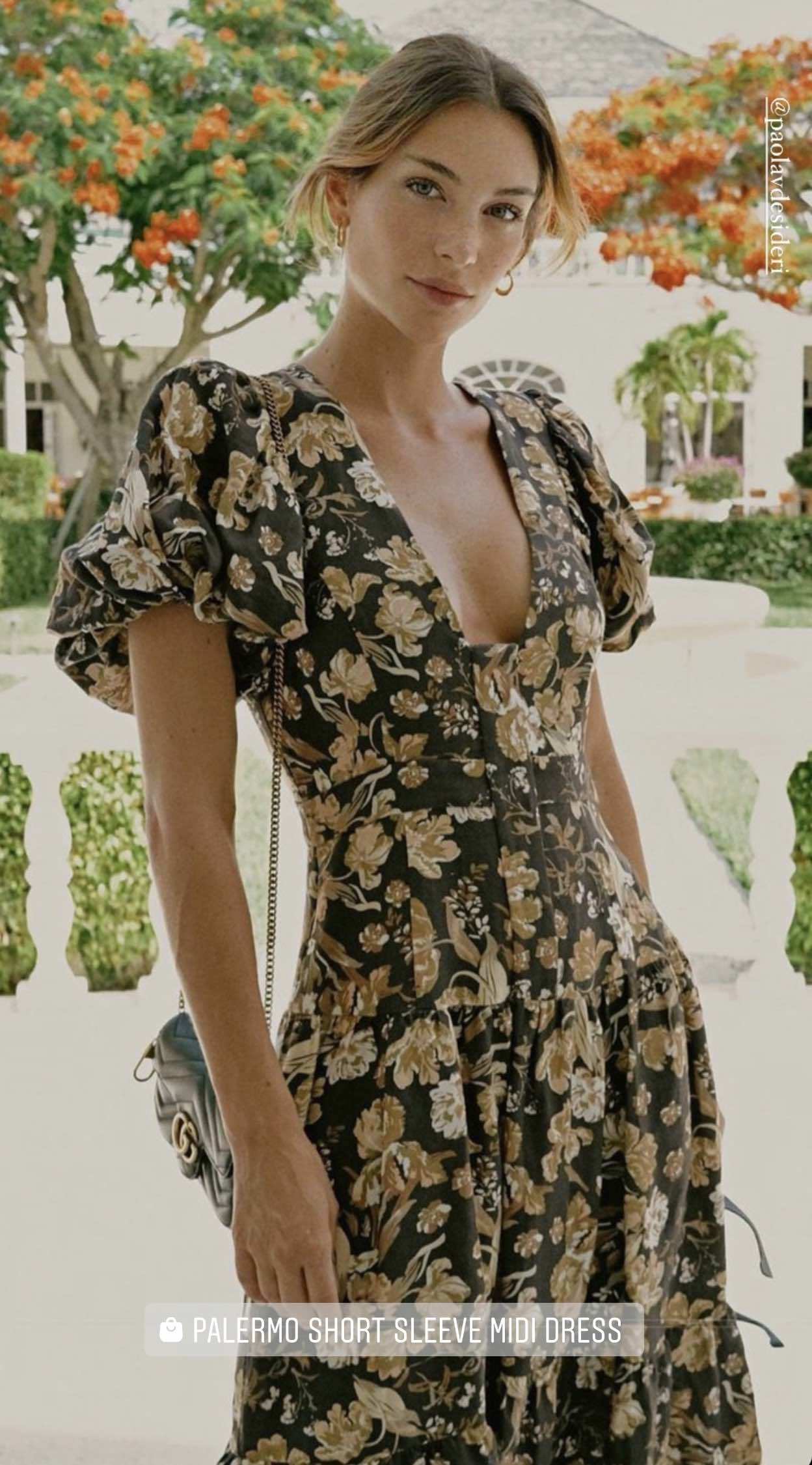 Cheap designer Shona Joy Palermo Plunged Short Sleeve Midi Dress