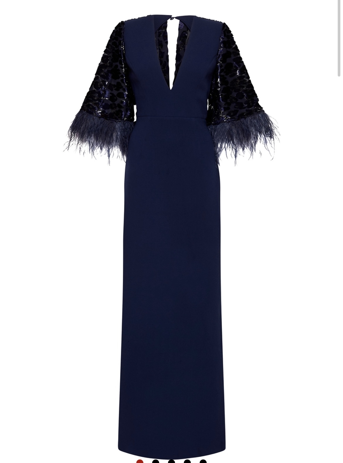 Cheap designer Rebecca Vallance Maelle Cape Gown