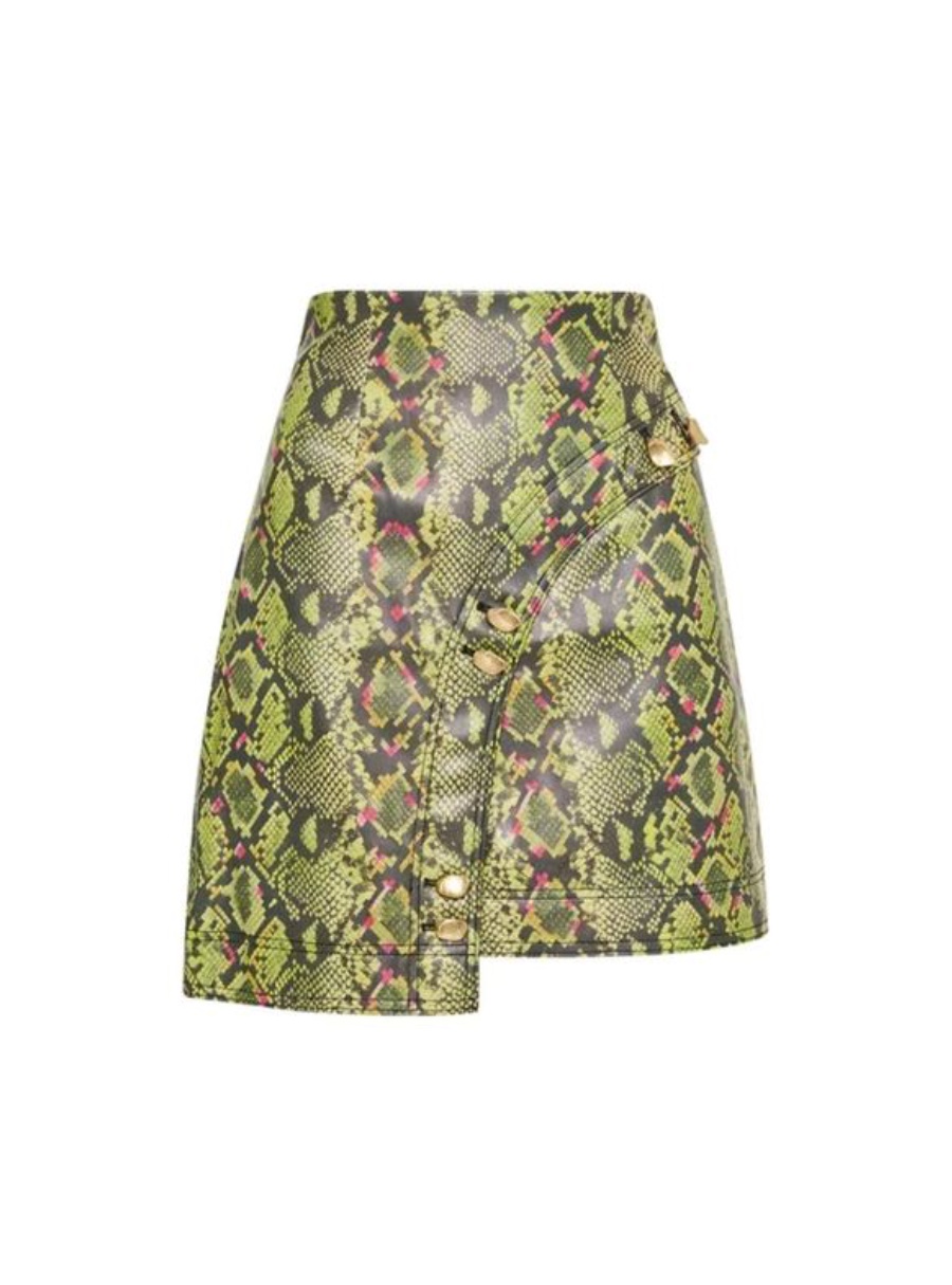 Hire a Aje Serpentine Vegan Leather Skirt