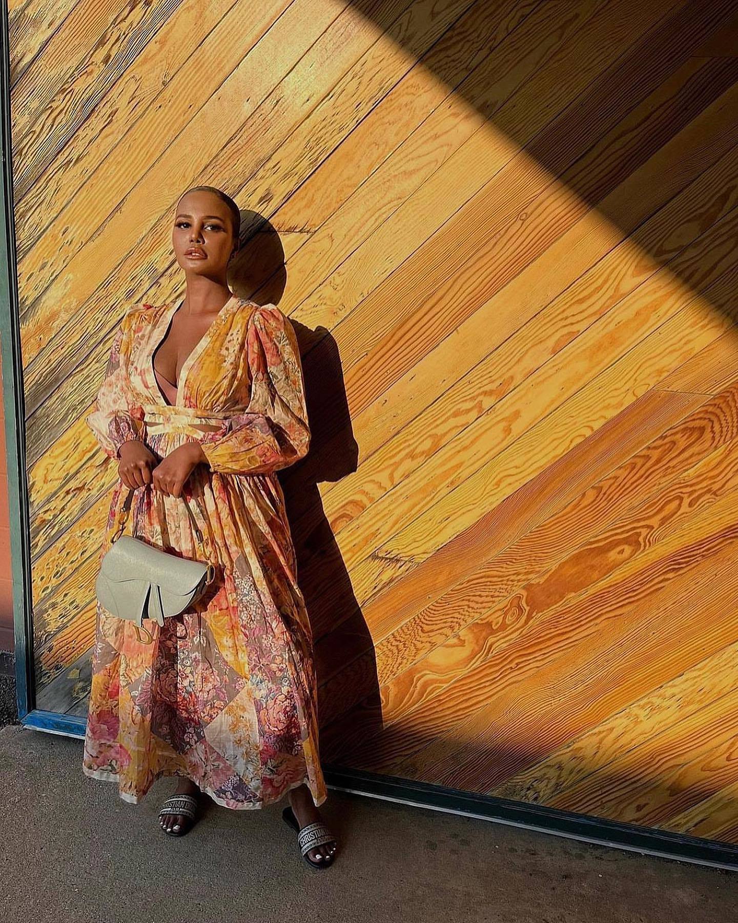 Designer rental Zimmermann Pattie Patchwork Dress