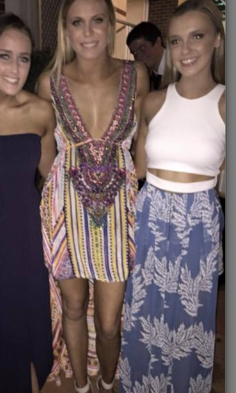 Loan a Camilla V Plunge Neck Beaded Long Dress