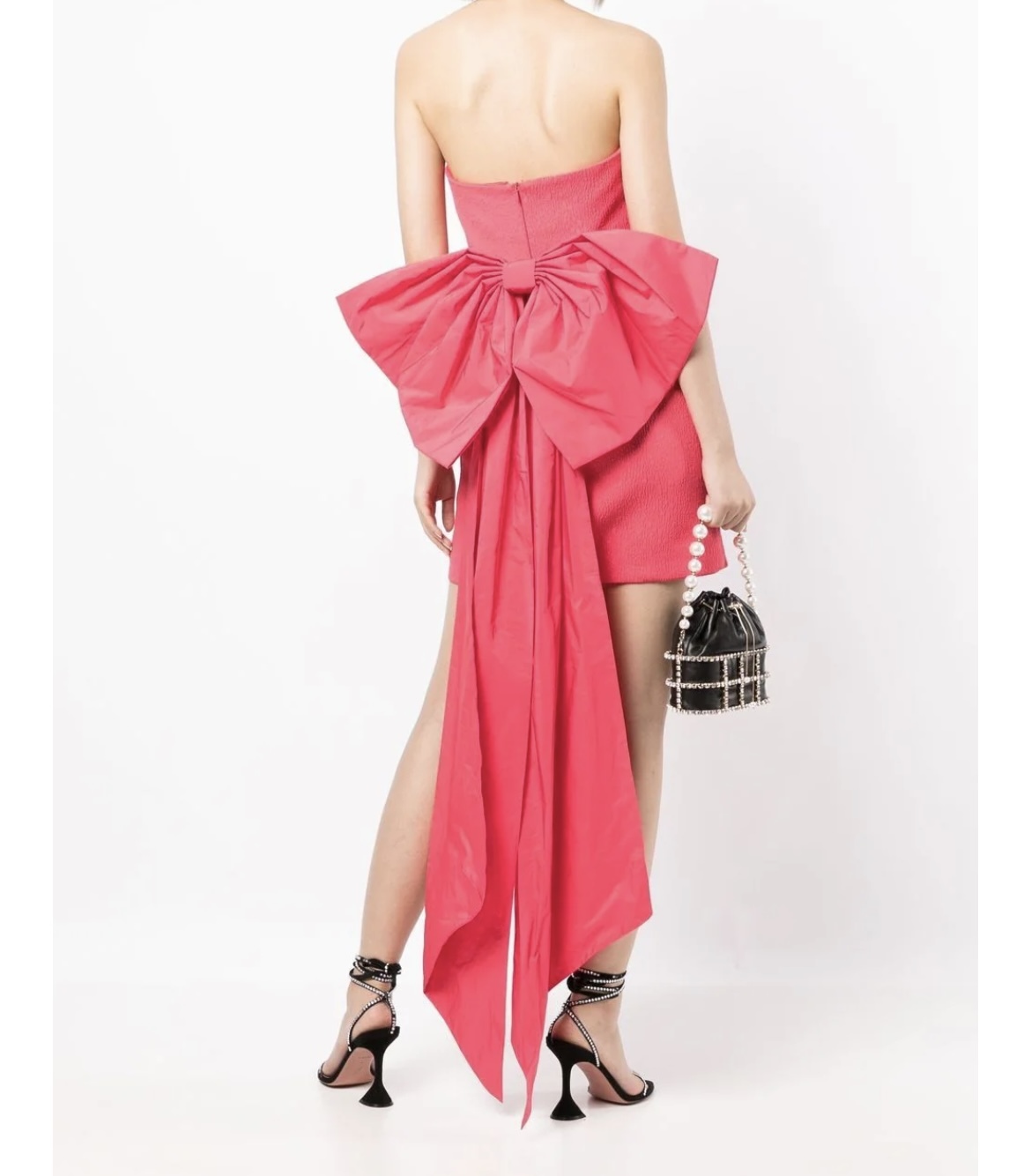 Borrow a Rebecca Vallance Caitlin Bow Detail Mini Dress