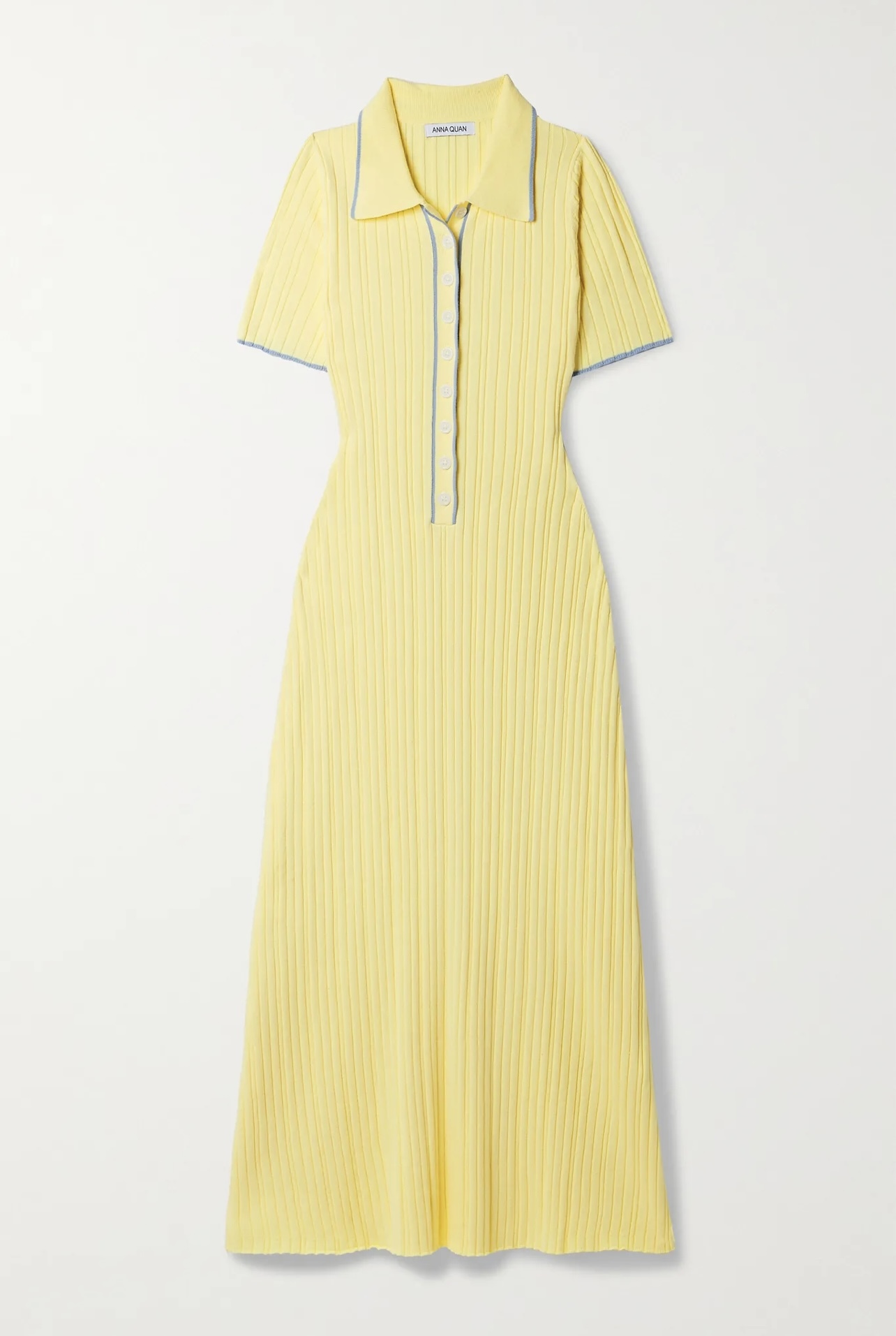 For rent a Anna Quan Penelope Ribbed Cotton Jersey Midi Dress