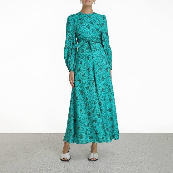 Affordable Zimmermann Lulu Floral Linen Maxi