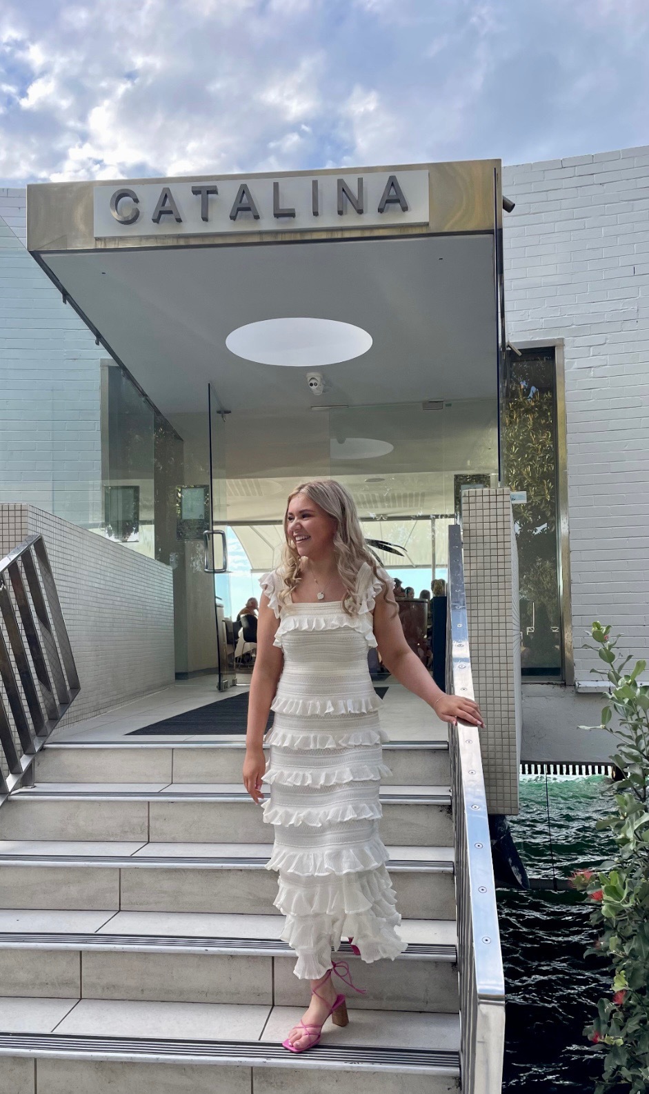 Loan a Zimmermann Kaleidoscope Ruffle Dress Parchment White