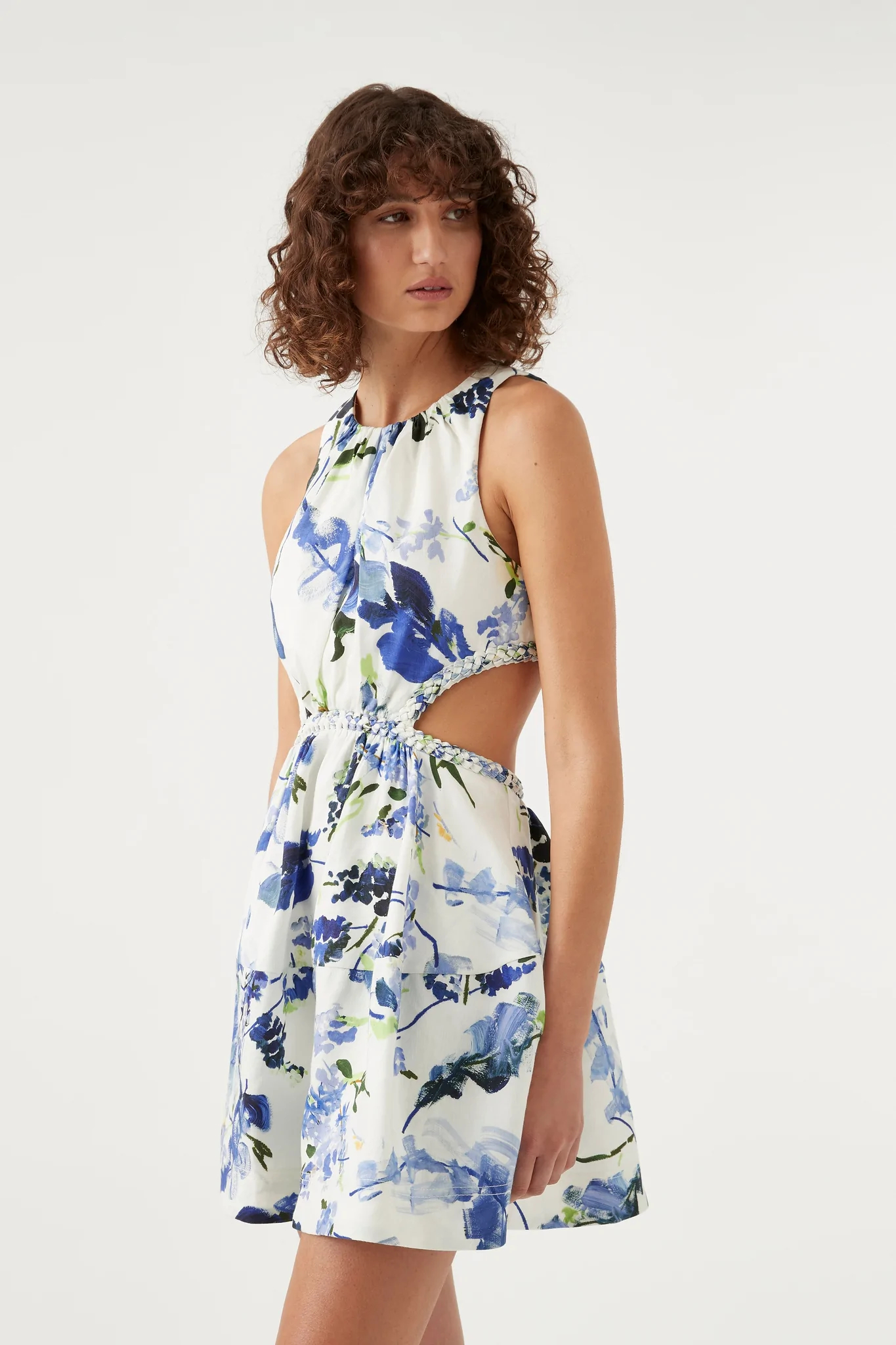 Affordable Aje Voyage Braided Cut Out Mini Dress