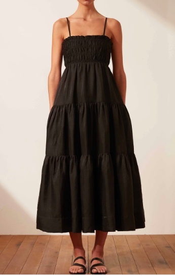 Rent a Shona Joy Bruna Linen Open Back Dress