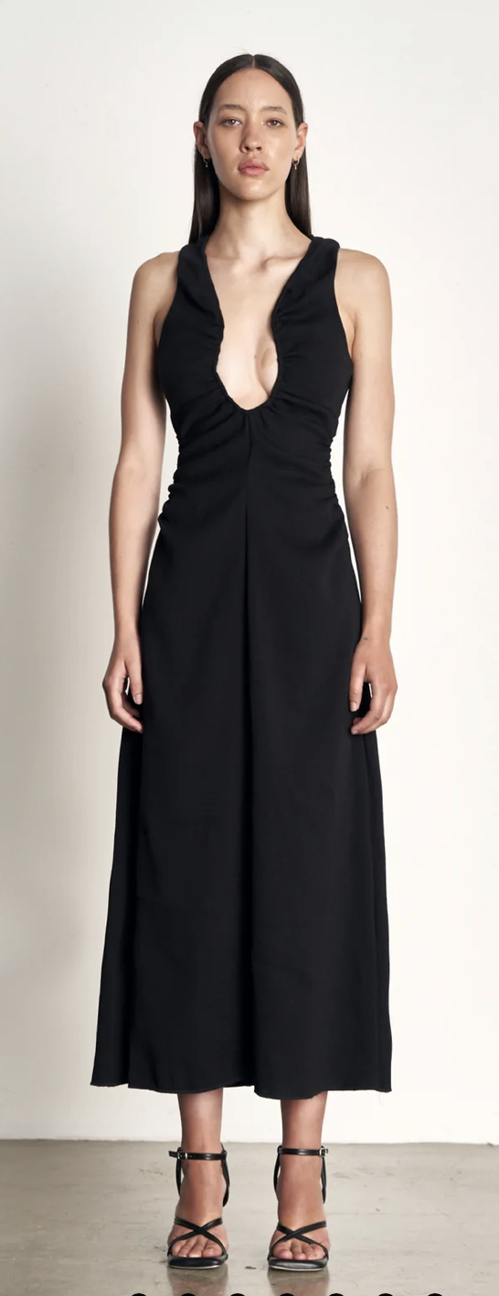 Borrow a Wynn Hamlyn Black Zoe Sleeveless Dress