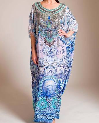 Rental Camilla Long Round Neck Kaftan Temptress Of The Deep