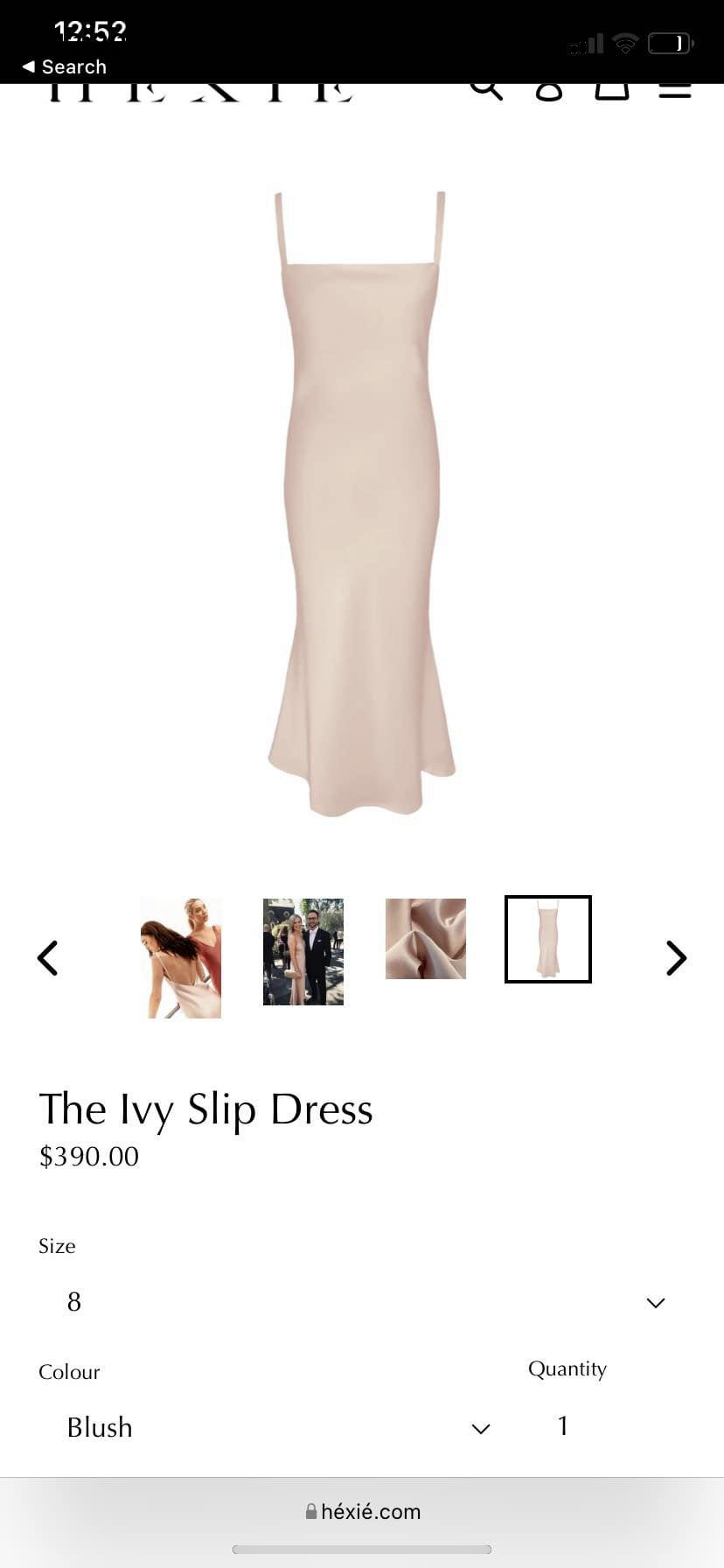 Formal rental Hexie Ivy Slip Dress