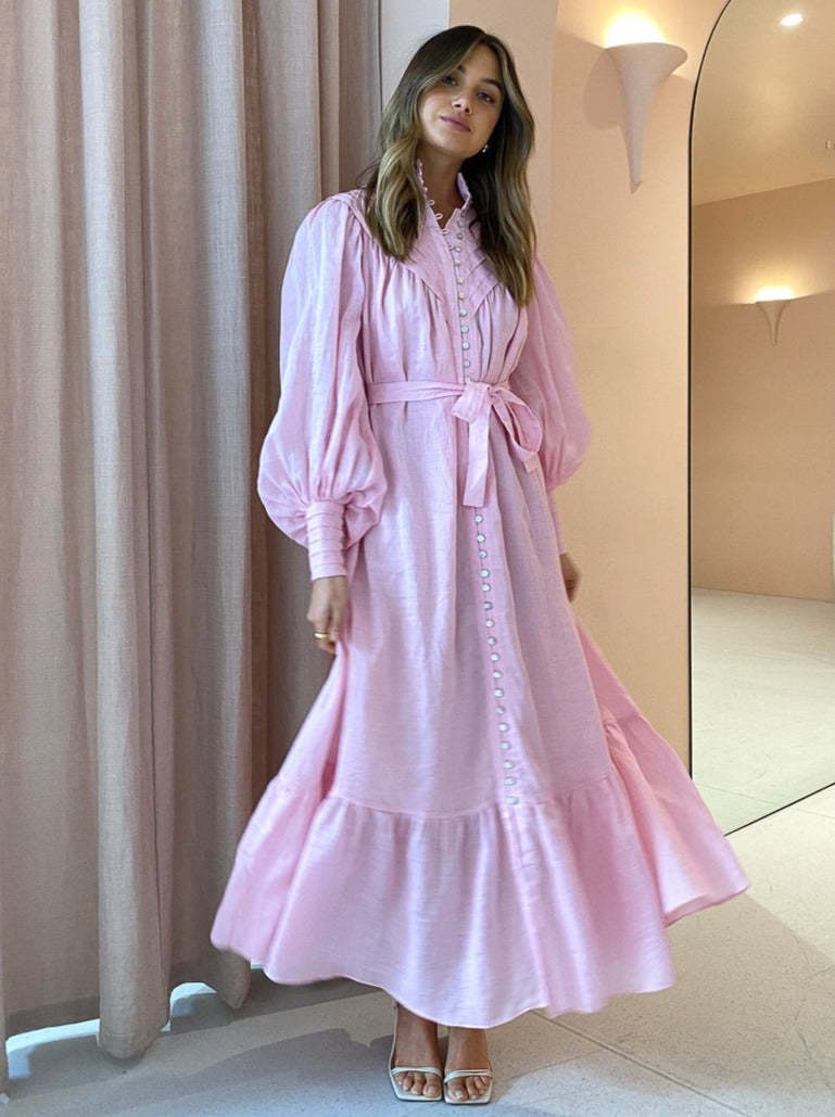 Rental Alemais Halcyon Pink Midi Dress