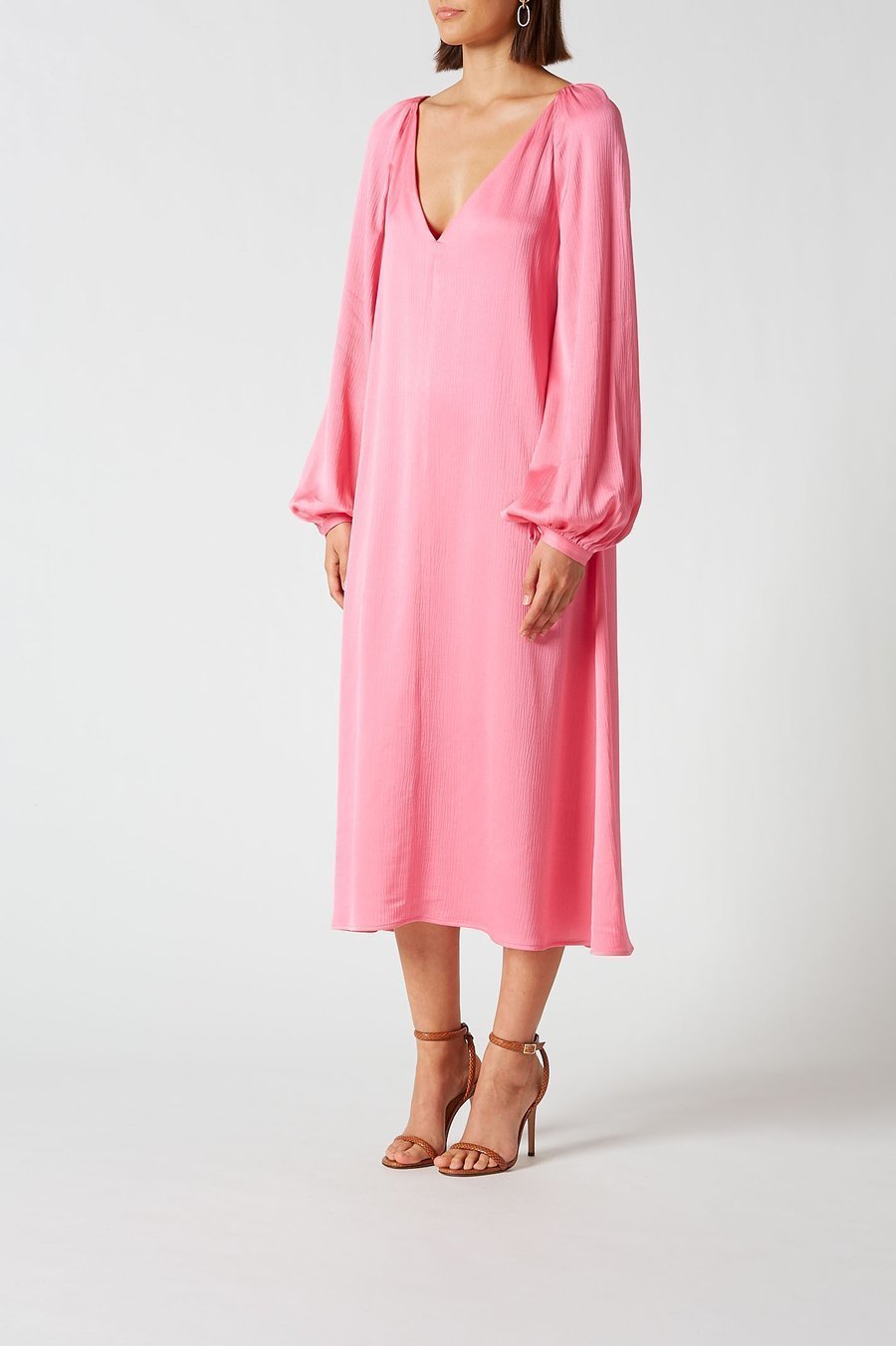 Designer rental Scanlan Theodore Satin Trapeze Dress