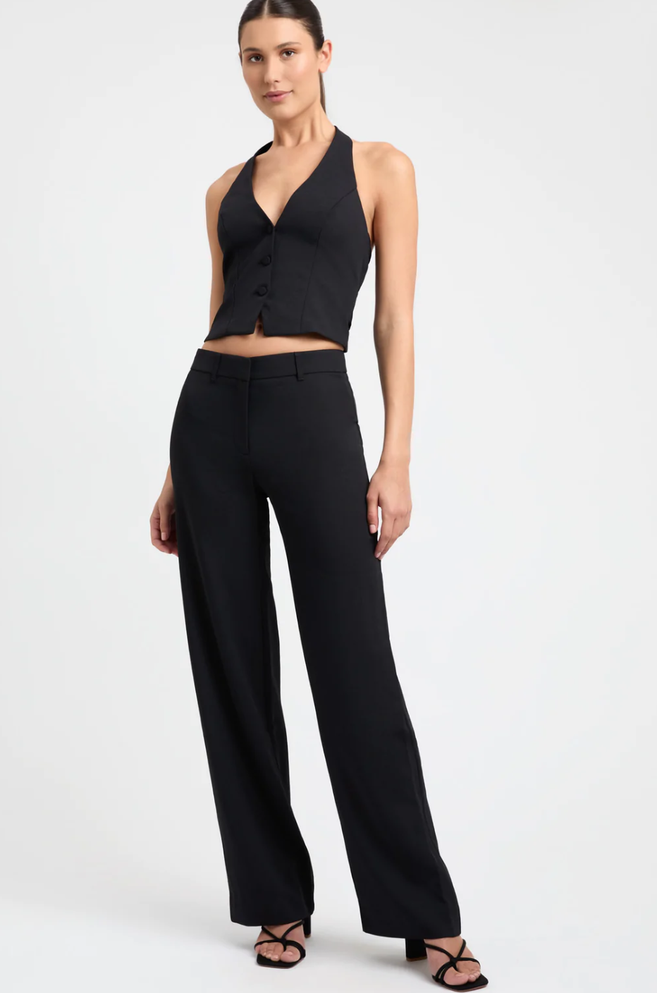Borrow a Kookai Ariel Vest Top And Ariel Low Rise Pant