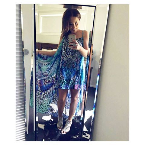 For rent a Camilla Moon Dance Mini Dress With Overlay