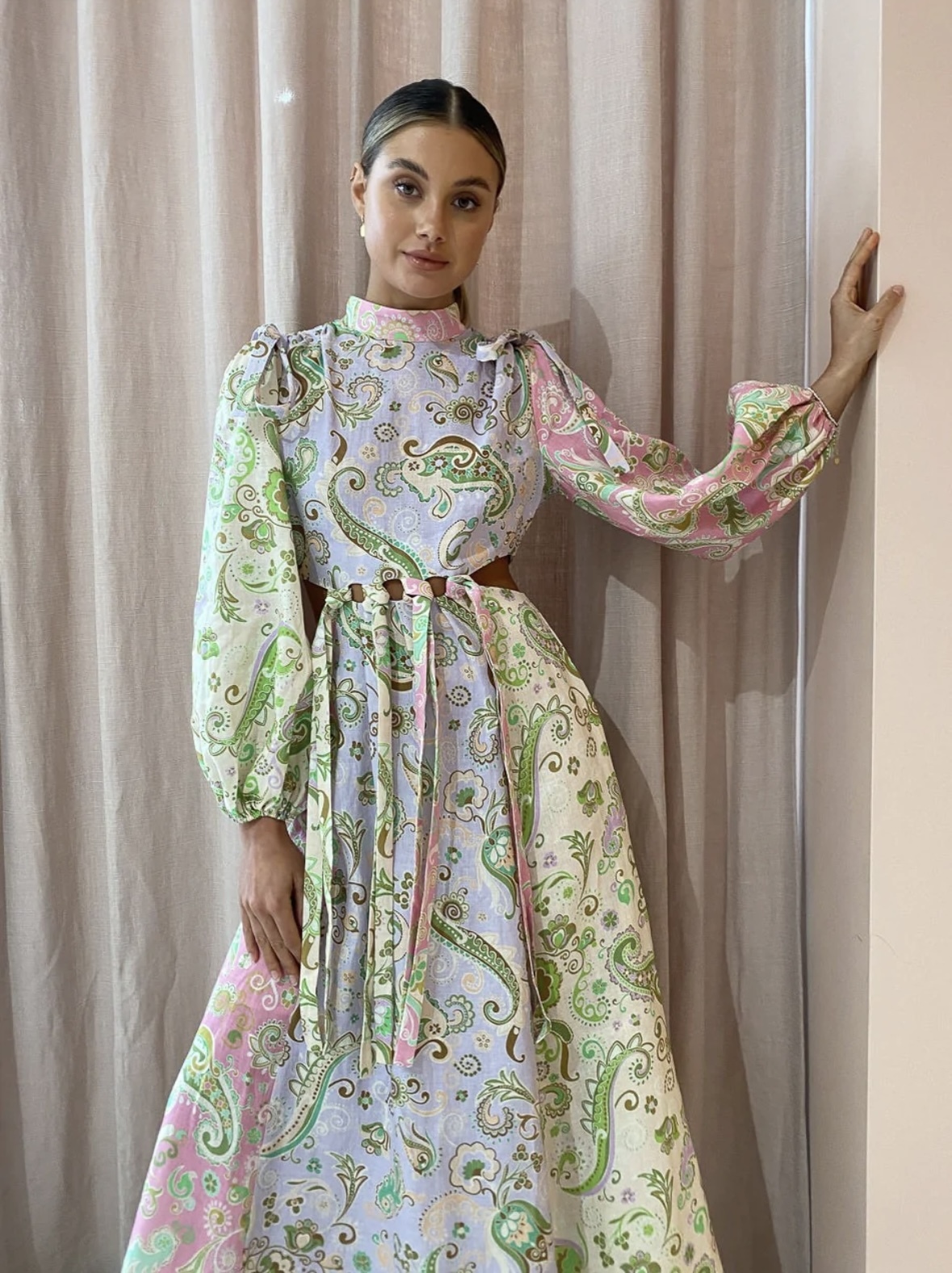 Hire a Alemais Marta Cutout Midi Dress