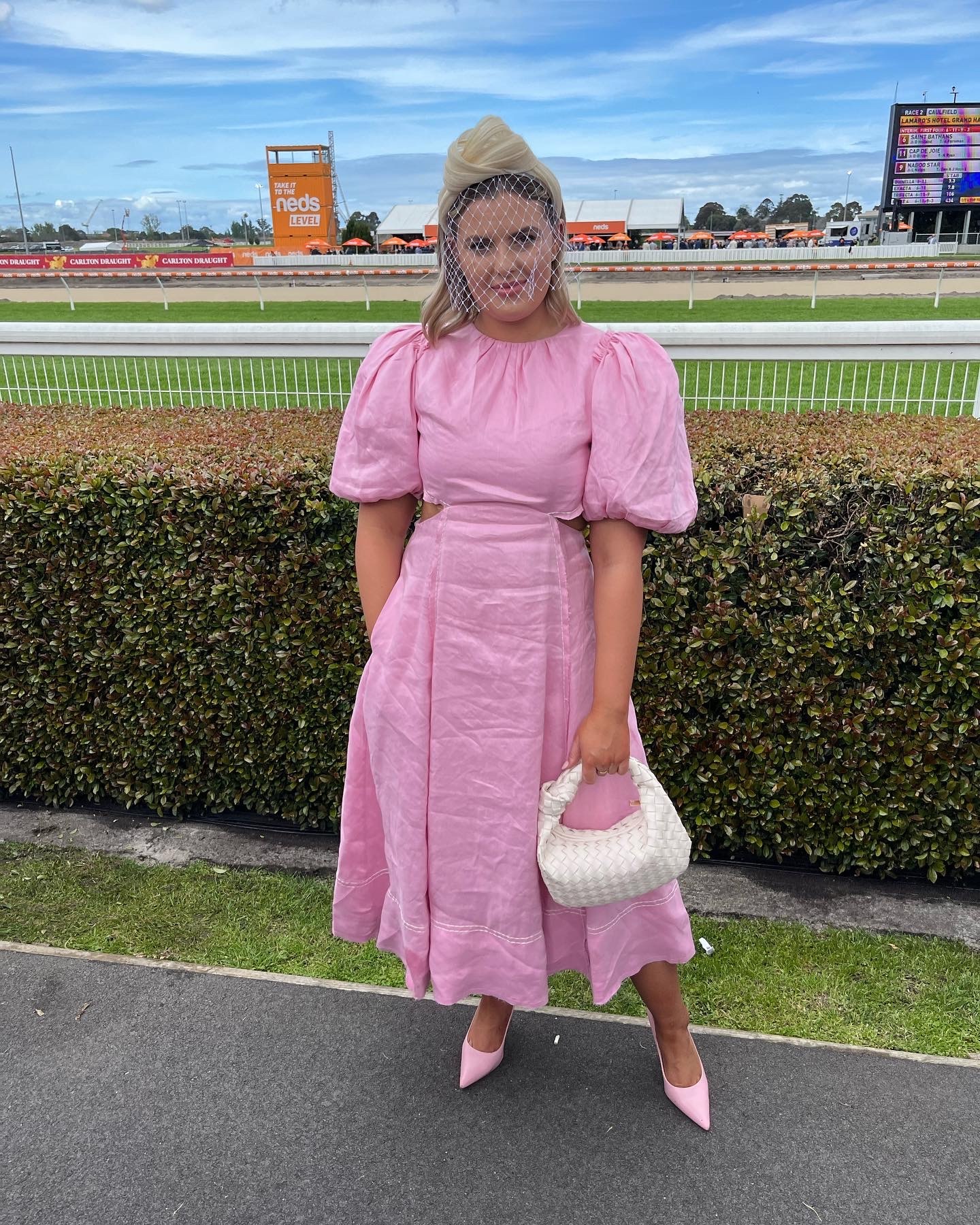 Designer rental Aje Serendipity Cut Out Dress