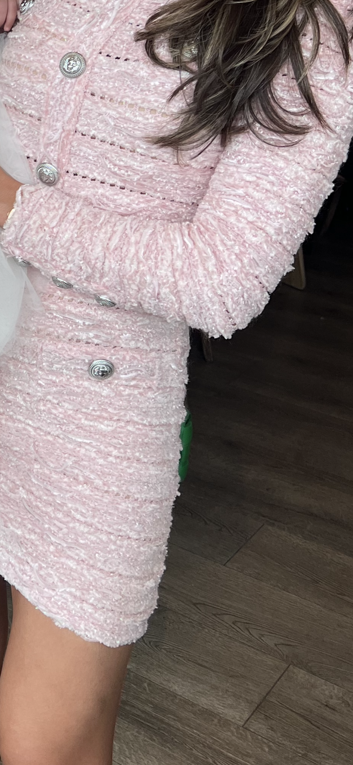 Hire a Balmain Tweed Knit Mini Dress