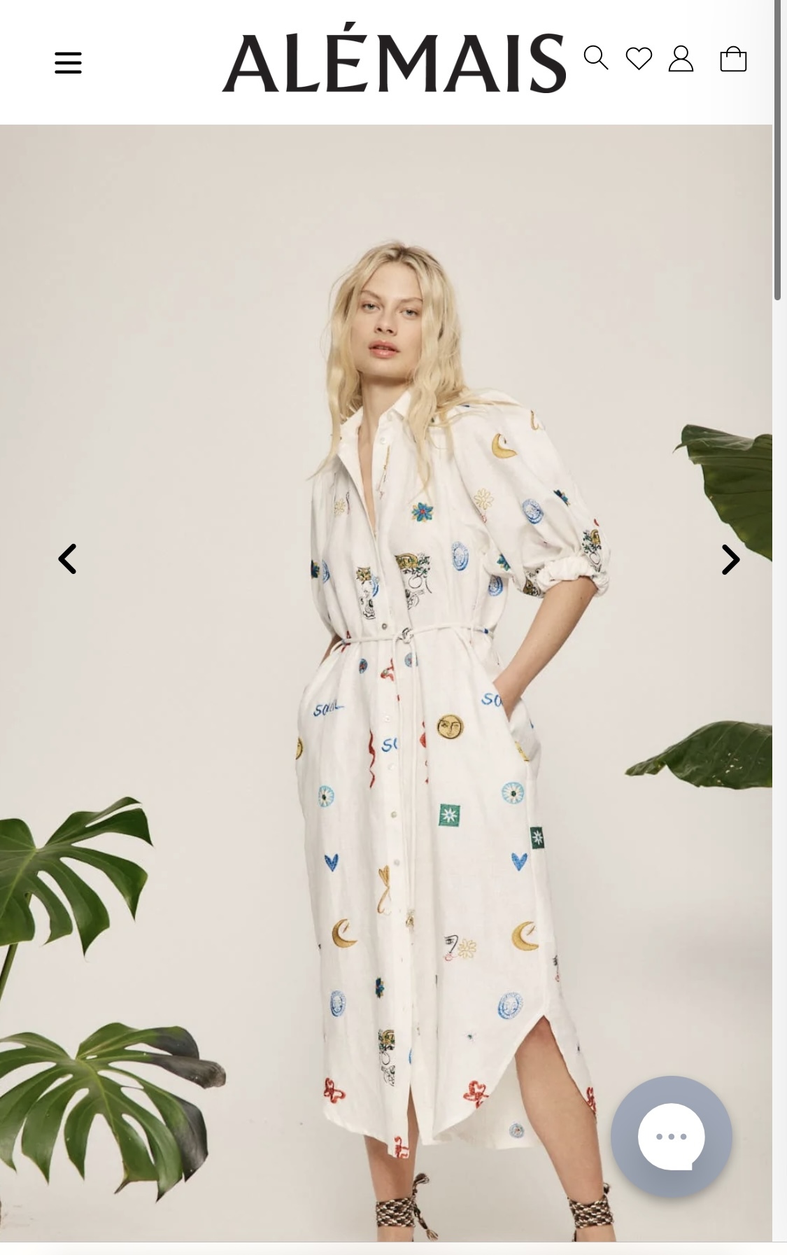 Affordable Alemais Soliel Embroided Shirt Dress