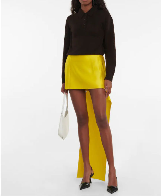 Affordable Prada Silk Skirt With Train