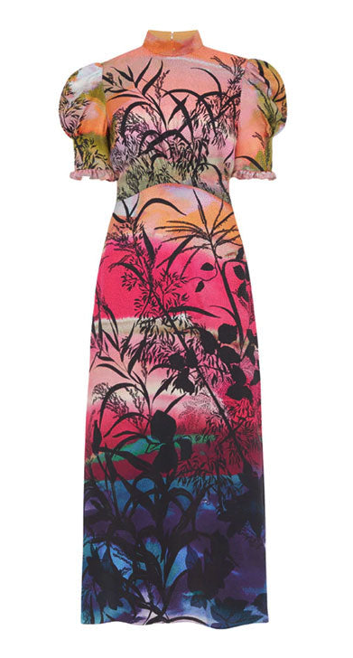 For rent a Saloni Bianca B Abstract Print Dress