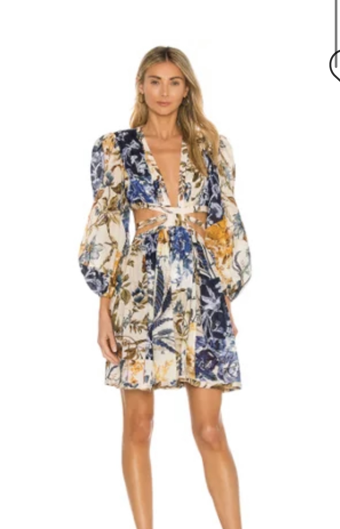 Formal rental Zimmermann Aliane Cut Out Mini Dress