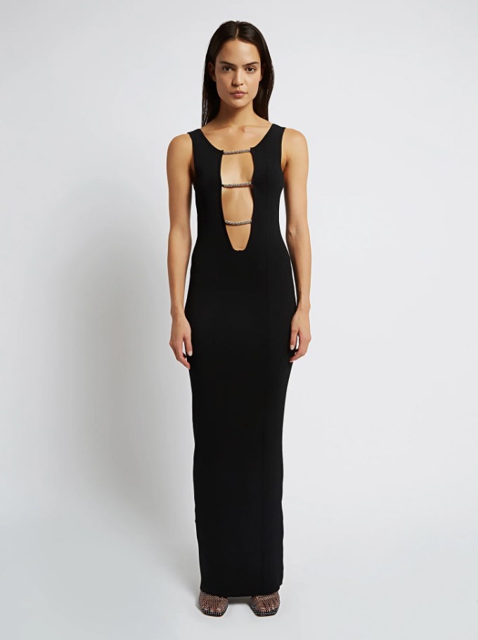 Cheap designer Christopher Esber Crystal Lattice Tank Dress