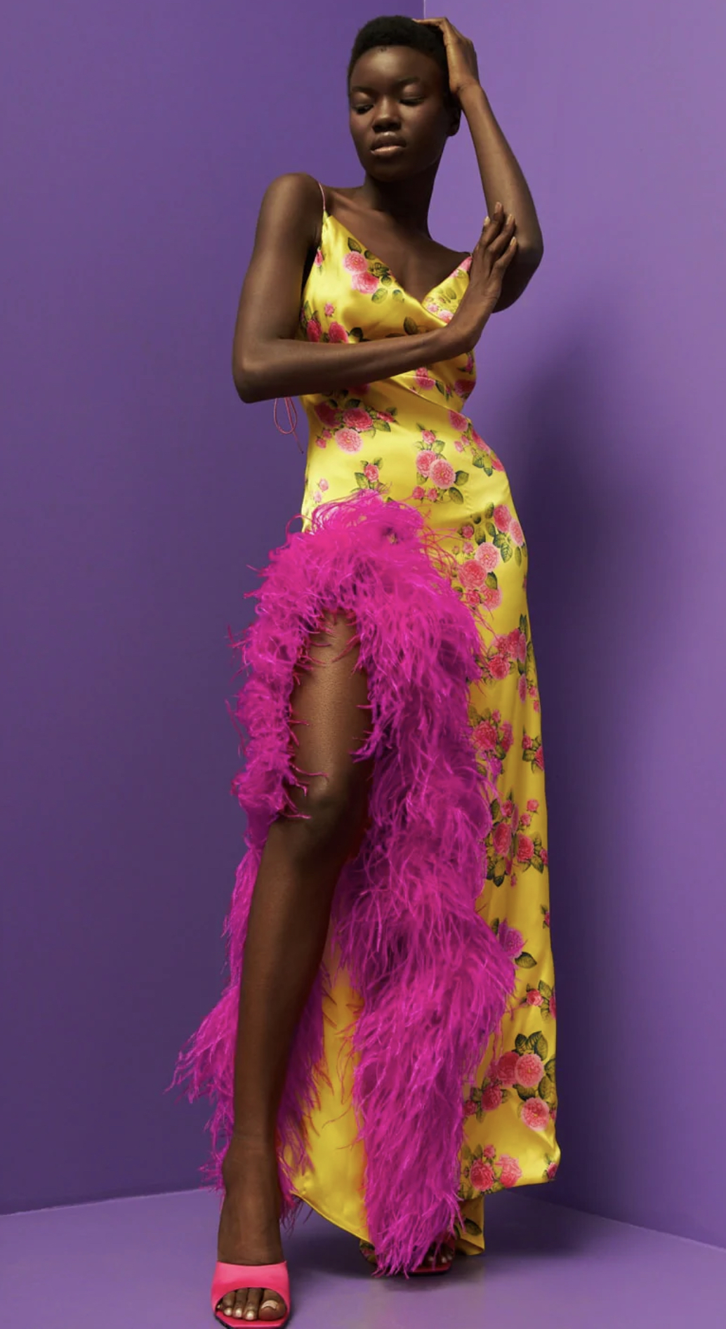 Formal rental Blazy Shower Paradise Bird Dress